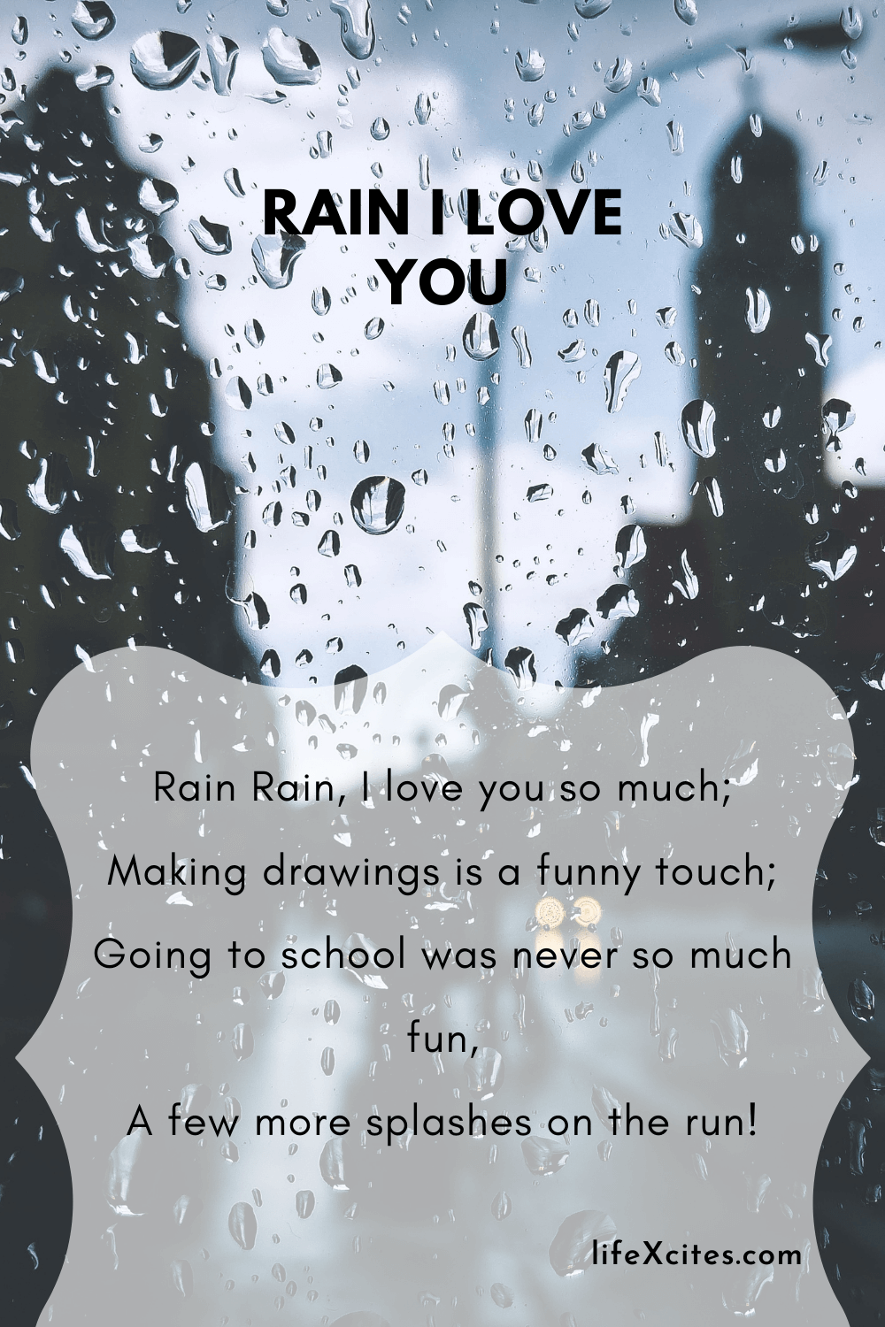 Rain I Love You happy short poems