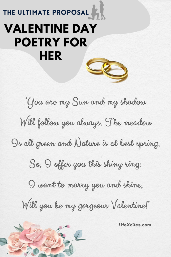 Valentine Day Poetry Proposal