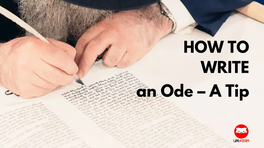 How to Write an Ode
