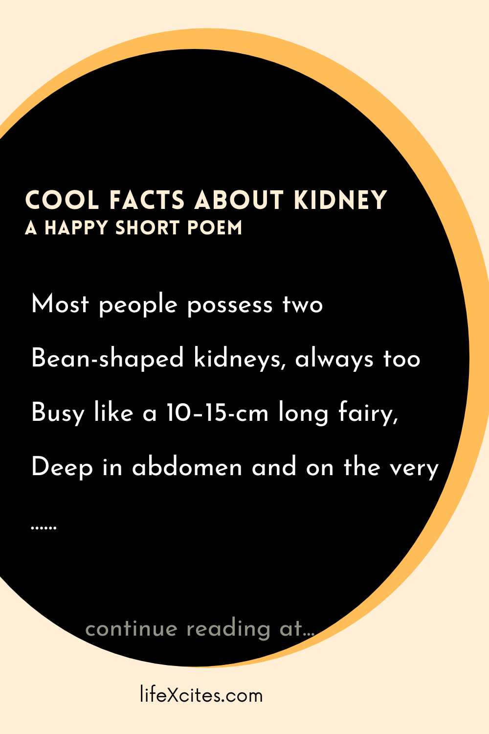 Cool Facts about Kidney – A Happy Short Poem