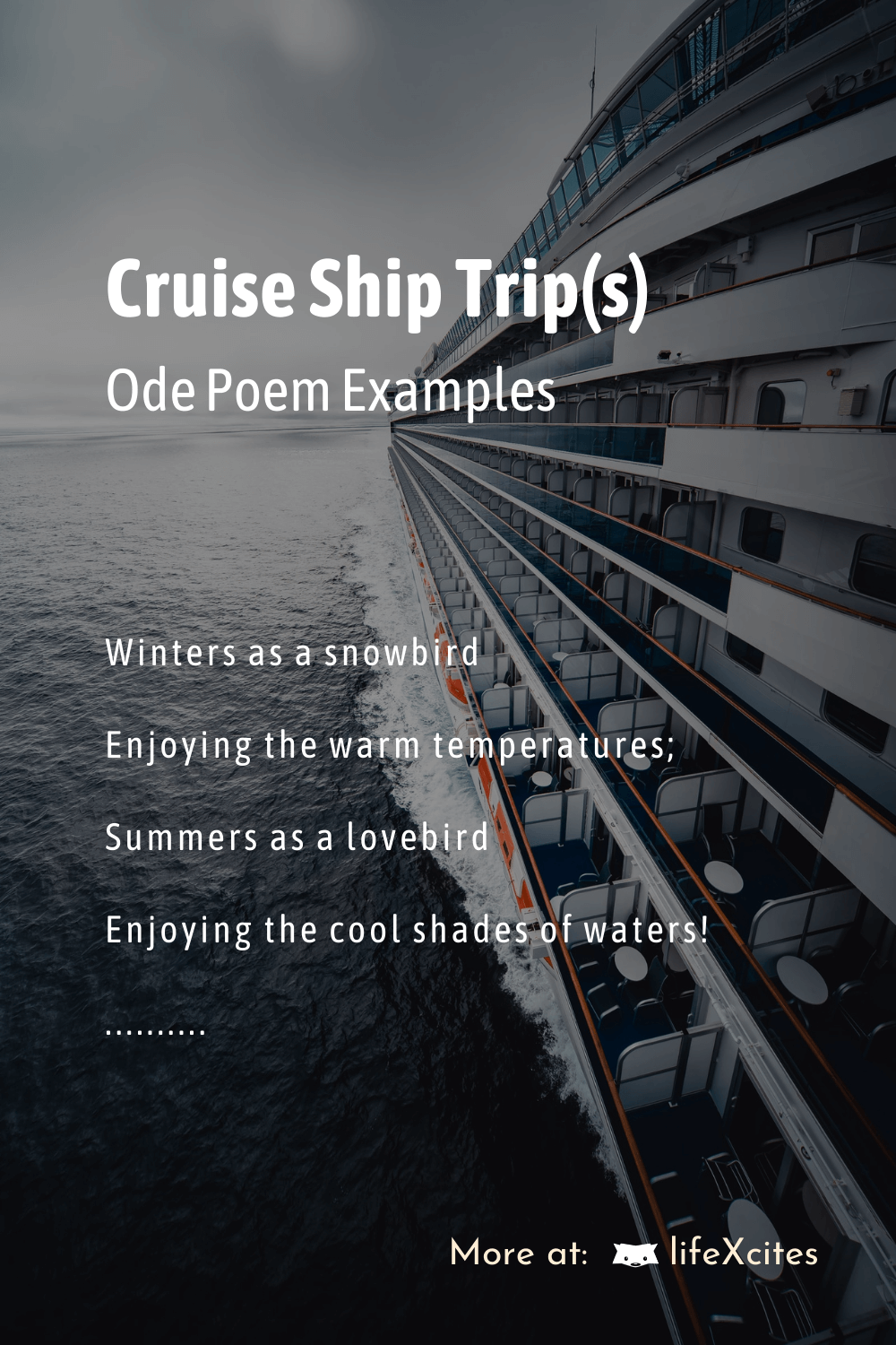 Cruise Ship Trip(s) Ode Poem Examples