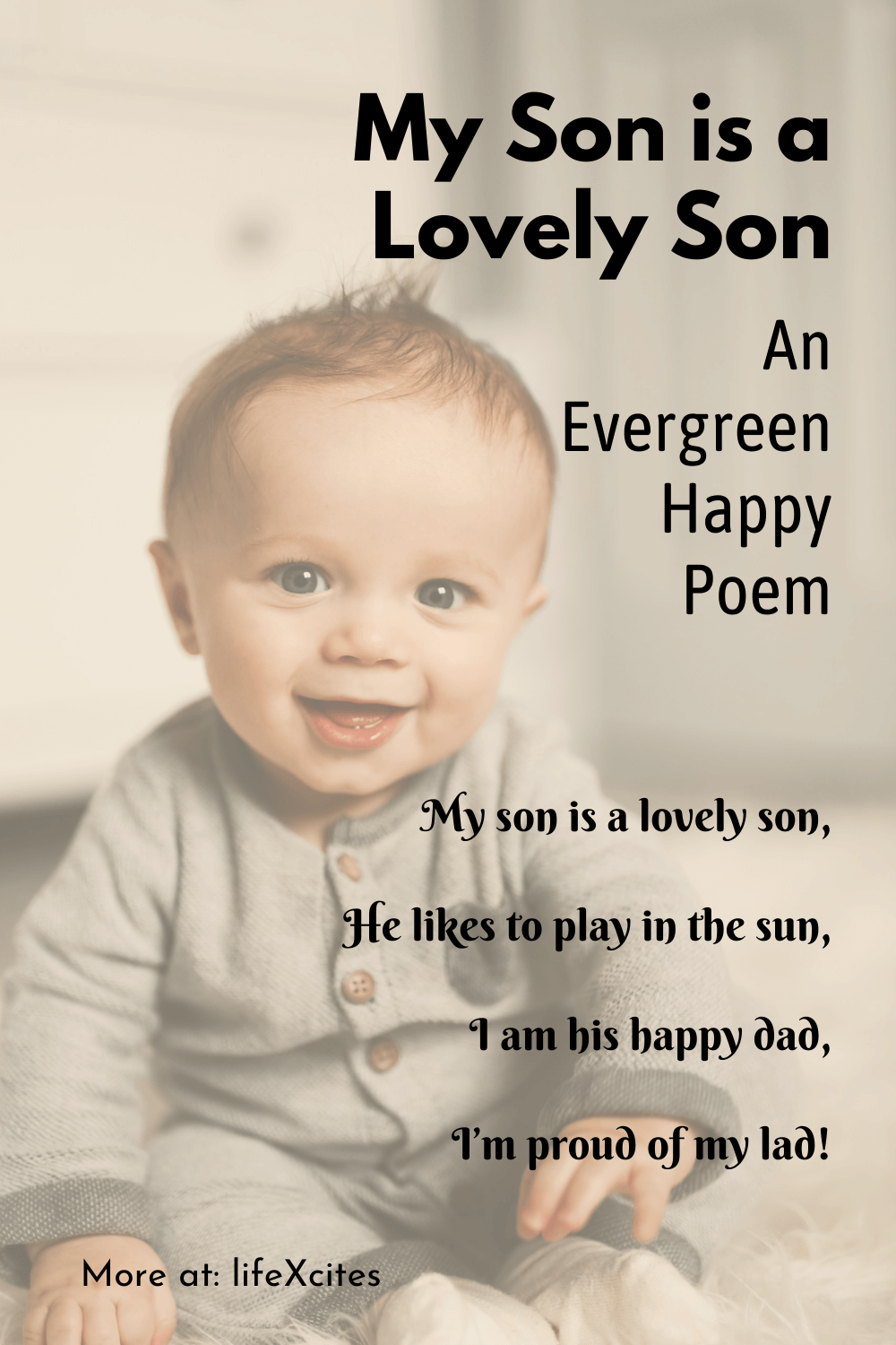 My Son is a Lovely Son An Evergreen Happy Poem