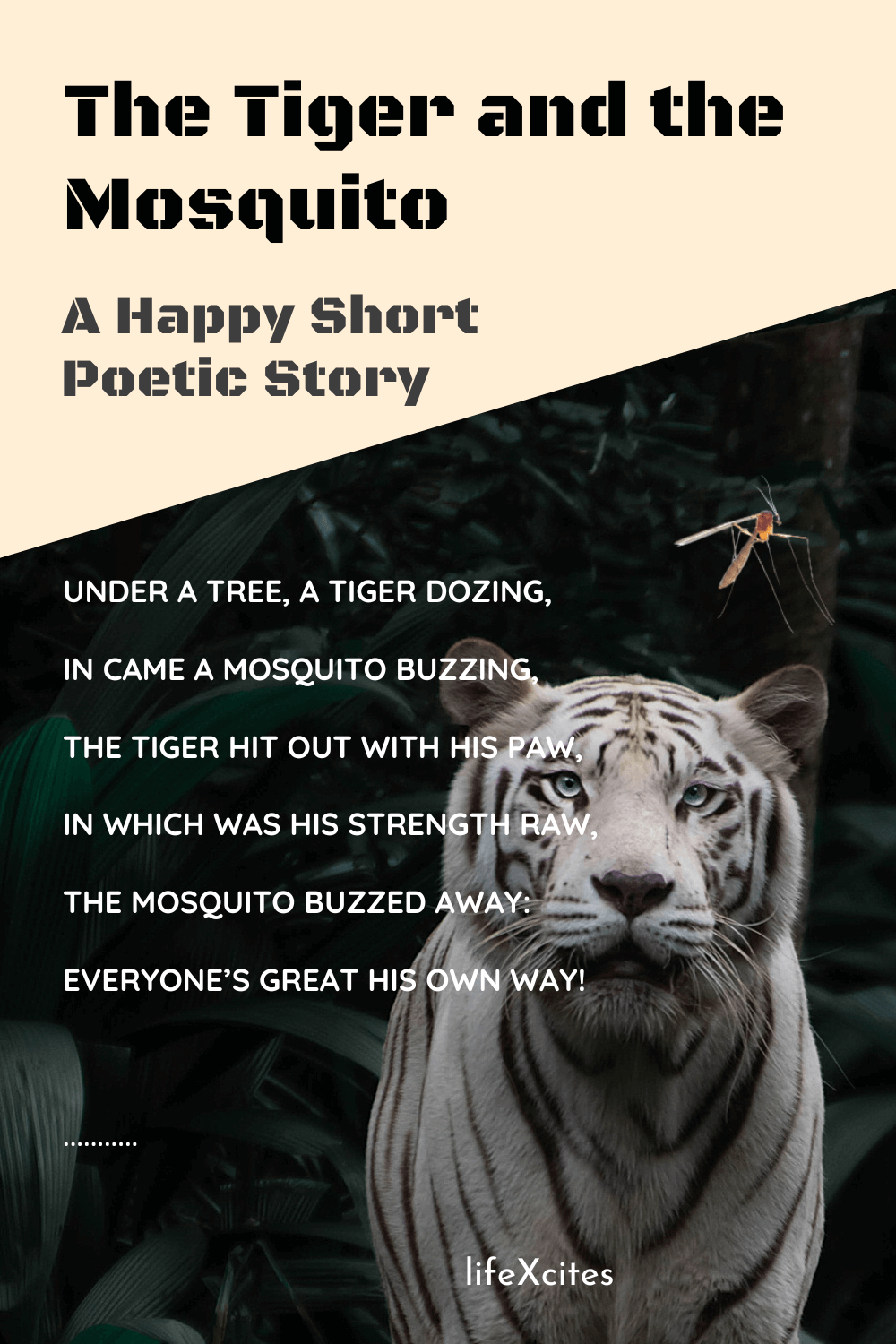 The Tiger and the Mosquito A Happy Short Poetic Story