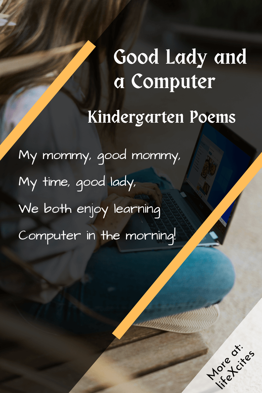 good lady and a computer kindergarten poem