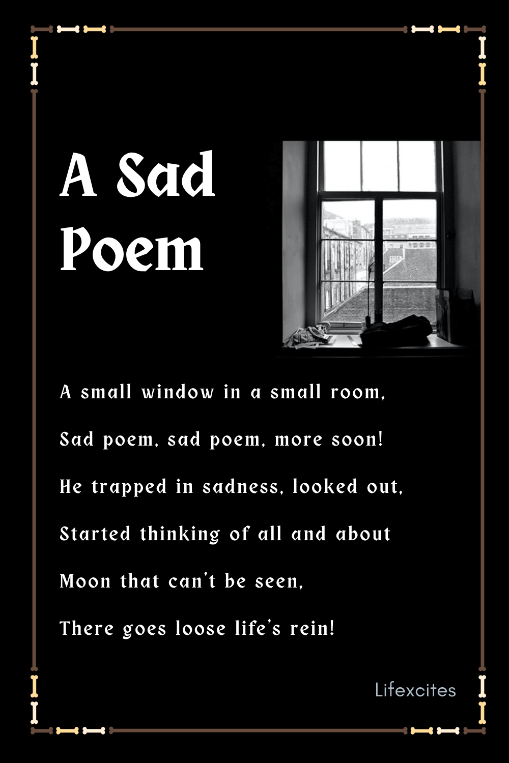 small room exclusive sad poem